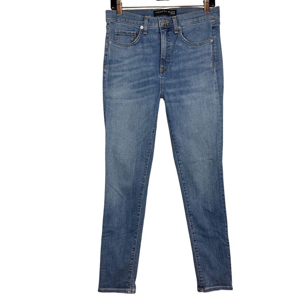 VERONICA BEARD Kate 10" Skinny Jeans, High Rise, Grotto Wash, Size 28/6